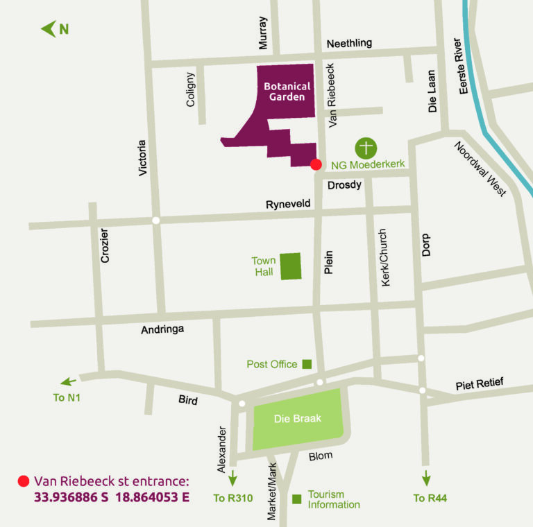 SU Botanical garden Directions Map 768x760